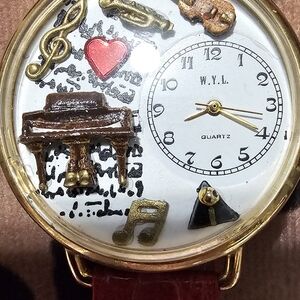 W.Y.L. Musical Theme Watch with Red Band